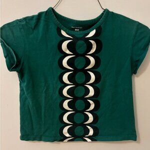 Marimekko geometric top, Girls 7-8 OR Women's Crop Top XS, Scandanavian